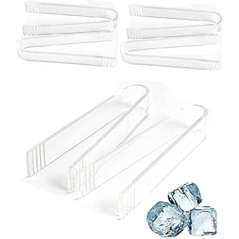 6 Pieces Mini Plastic Buffet Serving Tong, Small Buffet Serving Tongs Set Clear Kitchen Tongs for Buffet Party Appetizers Dessert (6.3 in) Cover