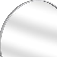 Vista 5 de Espejo de pared Portia en metal plateado