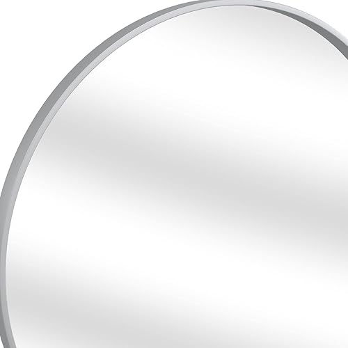 Miniatura 5 de Espejo de pared Portia en metal plateado