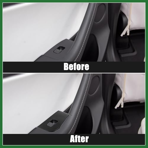 Motoforti 1 Set Car Automobile Interior Door Window Control Panel Cover Door Lock Switch Button Trim for Model 3 for Model Y Long-lasting by Motoforti - Used condition - Image 3