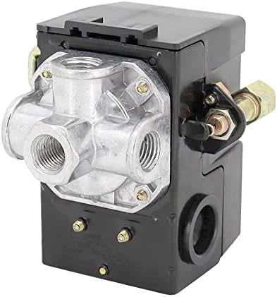 LF10-4H Pressure Switch, 4 Port Air Compressor Pressure Switch Replacement Control NPT1/4 95-125 PSI 20A