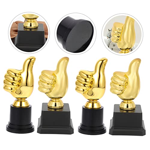 Tofficu 4 Pçs Polegares Para Cima Modelos De Troféus Para Adultos Troféu De Basquete Troféu De Compe