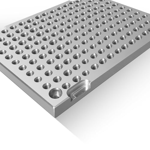 JMSMSH 6\" x 6\" x 1/2\" MIC 6 Aluminum Fixture / Sacrificial Plate, Mini Pallet