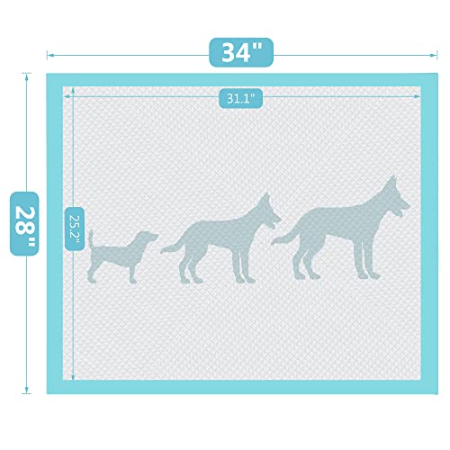 Bestle Extra Large Pet Training And Puppy Pads Pee Pads For Dogs 28"X34" -40 Count Super Absorbent & Leak-Proof #TOP6