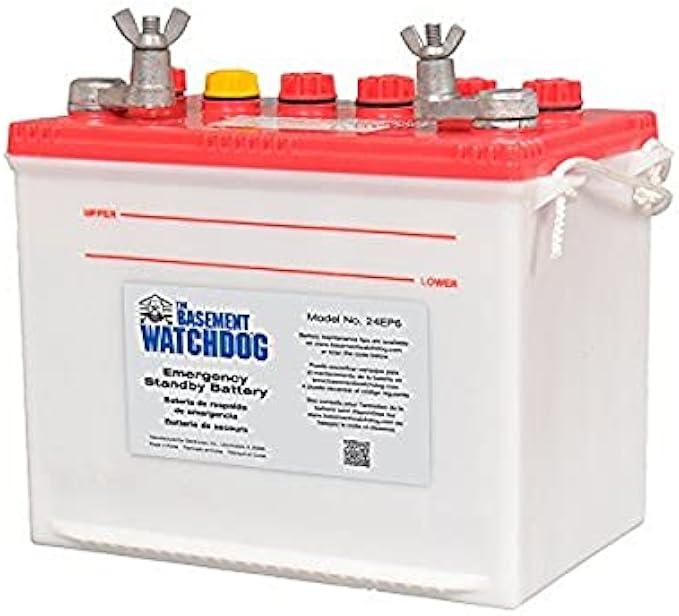 THE BASEMENT WATCHDOG Model 24EP6 Emergency Sump Pump Battery