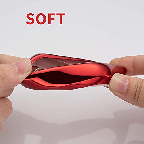 Holust Smart Key Fob Cover Case Compatible With 2019-2022 Chevrolet Chevy Silverado 1500 2500Hd 3500Hd 2015-2021 Suburban Tahoe Smart Remote Control Protector3/ 4/5/6 Button(Red)… #TOP3