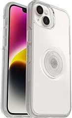 OtterBox Otter+Pop Hülle für iPhone 14 Plus, stoßfest, sturzsicher, schützende Hülle mit PopSockets PopGrip, 3X Transparent