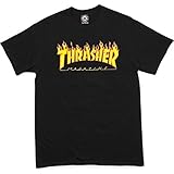 Thrasher Flame T-Shirt [XX-Large] Black