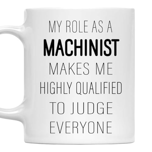 MONIZILUCKY Machinist Mug, My Role As a Machinist 11oz Ceramic Coffee Mug