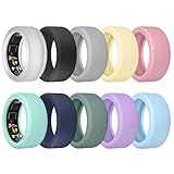 MAKCPOIMER ウルトラヒューマンリングエアー用リングカバー 10個パック 伸縮性シリコンリングプロテクター ワークアウトアクセサリー メンズ レディース (全10色-4, S (6/7/8/9/10))