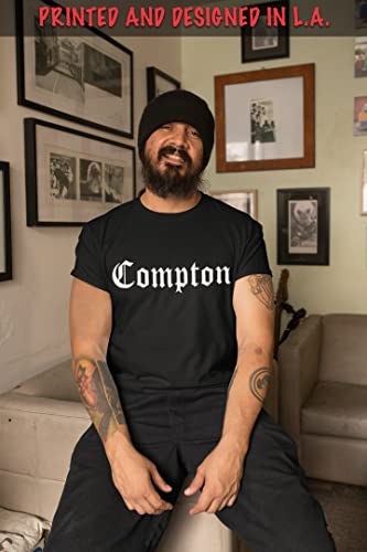 Shirtbanc City Of Compton California Mens Shirt, Cali True West, S-3Xl (Black, Xxl) #TOP2