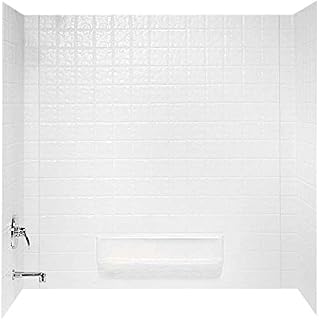 Swanstone TI30000.010 Veritek Glue-Up 3 Panel Bathtub Wall Kit, 30-in L X 60-in