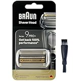 ブラウン 替刃 96M 純正品 シリーズ9 Pro / 9Pro+ 網刃・内刃一体型カセット シェーバー (日本国内型番 F/C96M) マットシルバー BRAUN 海外正規版 92S 92B 92M 94M 後継型番 掃除ブラシ付 [並行輸入品]