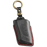 【smasol】スマートキーケース 本革 レザー キーカバー 高級デザイン LBX／NX／RX／UX 対応（LEXUS互換品）専用設計 キーケース アクセサリー(3Ⅾ高級 / 新型キー, 黒)