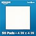 Amazon Basic Care Gauze Pads, 4x4 inches Sterile Medical Wound Dressing Sponges for Cleaning, Covering, & Cushioning Cuts & Minor Injuries, 50 Count (Pack of 1), (Previously All Health)