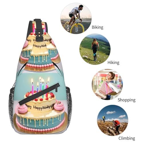 Mochila cruzada Happy Birthday para senderismo y viajes miniatura 6