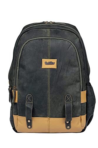 TONGARI Sac à dos pour homme et femme - Sac à dos pour ordinateur portable - Sac à dos en cuir pour homme et femme, vert, Free, Sac à dos Cover