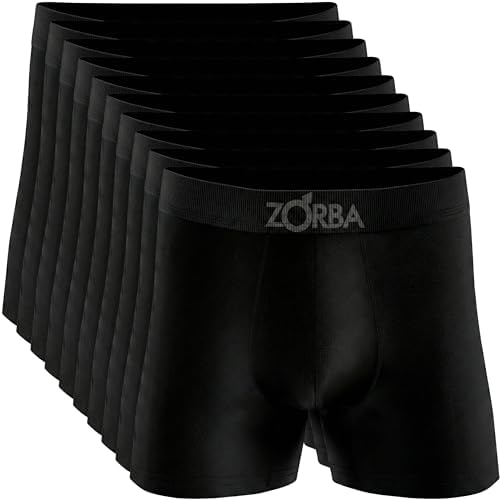 Kit 10 Cuecas Boxer Zorba Algodão Sem Costura Toque Fresco Max Fr...