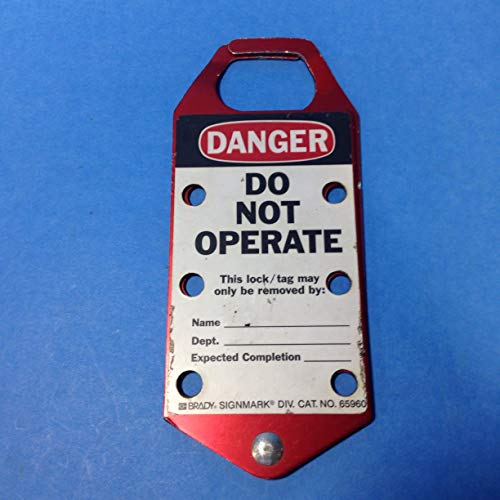 Labeled Lockout Hasps Color: Red (part# 65960)