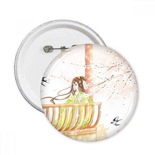 Pins badge Xinghua Swallow aquarelle ronde chinoise décoration vêtement XL