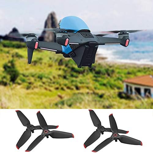 SENHAI 2 Pairs FPV Propellers Compatible with DJI FPV Combo Drone, Propellers Wings for View Drone UAV Quadcopter with 4K Camera - Red Edge