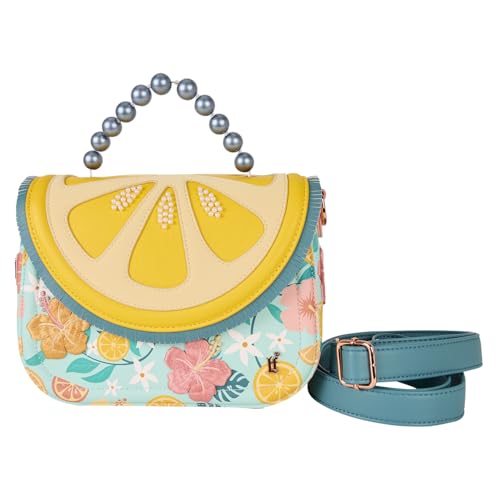 Sac bandoulière citron Loungefly avec fermeture zippée sécurisée
