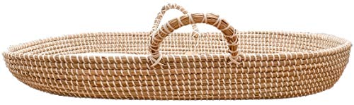 Seagrass Baby Changing Basket With Waterproof Pad | Portable Diaper Changing Topper For Dresser Or Table | A Nursery Essential #TOP2
