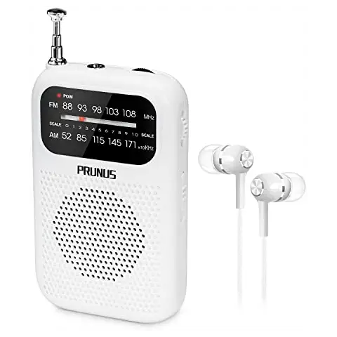 Radio portátil prunus con auriculares y indicador de energía Cover