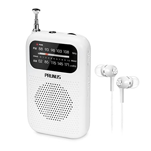PRUNUS J-777 Pocket Radios Portable AM FM Small Walkman Radio with Best Reception, 2 AAA Battery Operated Transistor Radio with Headphone & Speaker for Walk/Jogging/Gym/Camping