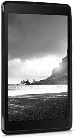 kwmobile TPU Silicone Case Compatible with Samsung Galaxy Tab A 8.0 (2019) - Case Soft Flexible Shock Absorbent Cover - Black Matte