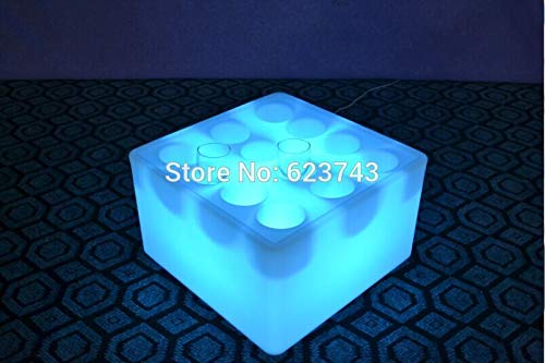 Agujero Impermeable Iluminado Bandeja de Servicio Cuadrada Multicolor Recargable Intermitente Barra de Bebida de Fruta Bandeja con lámpara