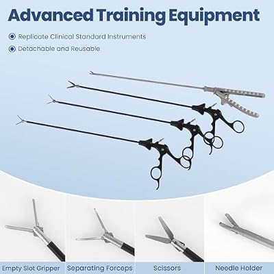 Laparoscopic Trainer Kit - Lap Simulator for Minimally Invasive Surgery Training, Includes Training Box, Instruments & Interchangeable Modules - Ideal for Medical Students & Clinical Skills Labs