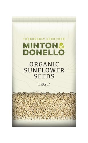 Minton & Donello - Organic Sunflower Seeds, Bulk Pack, Rich in Vitamins, 1kg