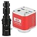 4K 8MP HDMI USB Industrial Microscope Measuring Camera U Disk Storage Video Recorder & 500X C-Mount Lens