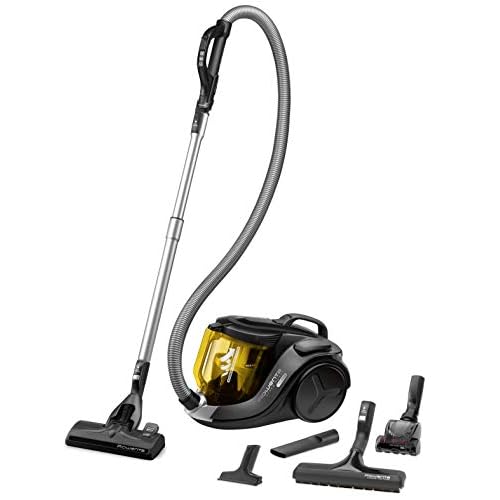 Rowenta RO6984 X-Trem Power Cyclonic | Beutelloser Staubsauger | Vacuum Cleaner | Sehr Leise | 2,5L Staubvolumen | Tierhaar | 750 Watt | Schwarz/Gelb