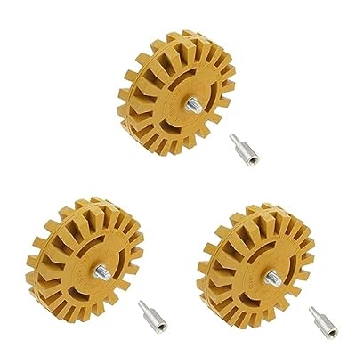 DOITOOL 3 pcs 4 car Sticker Cars Stickers Decals for Cars fjbiden Stickers for car air Tools Eraser Wheel Rubber Degumming Wheel Glue Paint Removal Glue Remover Pneumatic Appendix