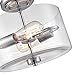 Millennium Lighting Verlana 2 Light Semi-Flush Ceiling Mount in Chrome