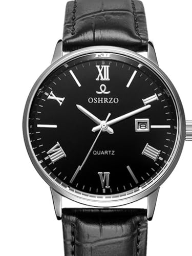 Image of Men's Mechanical Automatic Watch - Leather Strap, Waterproof, Classic Casual Wristwatch
