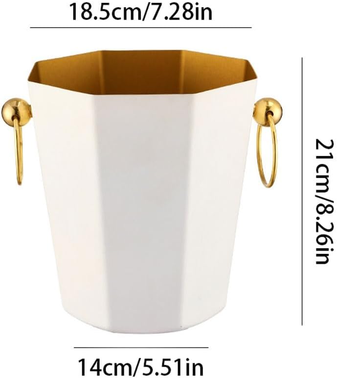 Ice Bucket Metal Portable Ice Bucket Champagne Bucket Bar Ktv Ice Bucket Home Beer Red Wine Bucket Ice Buckets For Parties(B)