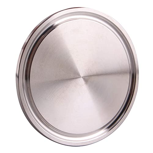 Dernord Sanitary End Cap Fits Tri-Clamp Ferrule Flange Stainless Steel 304 Fitting Clamp (2" (51Mm) Tube Od) #TOP1