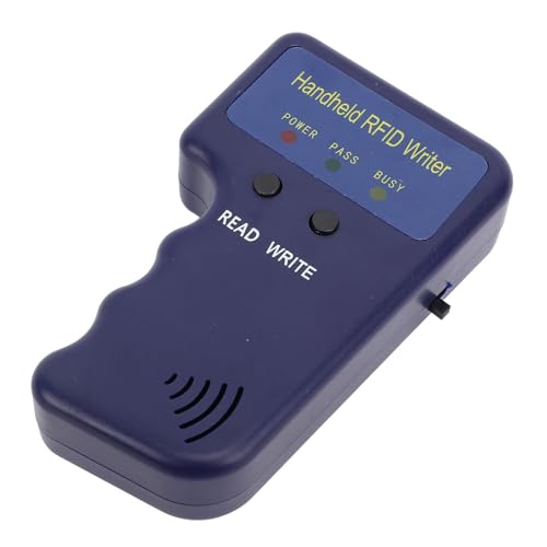 ciciglow RFID-Kopierer, Tragbarer 125-kHz-RFID-Kopierer, Lesegerät, Tragbarer Ausweis-Kopierer + 6 IC-Karten + 6 Beschreibbare Schlüsselanhänger