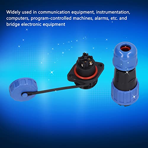 Conector Hélice Multi Core Soldado Macho Hembra IP68 miniatura 3