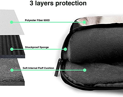 Epushow Cute Glasses Cat Laptop Bag Laptop Shoulder Bag Laptop Case #TOP4