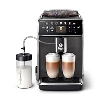 Saeco GranAroma Kaffeevollautomat – 14 Kaffeespezialitäten, Intuitives Farbdisplay, 4 Benutzerprofile, Keramikmahlwerk, ‎1500 Watt (SM6580/10) – Ansicht 1