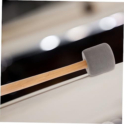 FAVOMOTO 4 piezas baquetas de espuma con mango de madera antideslizante para tambor bajo y timbal para enseñanza y performance miniatura 3