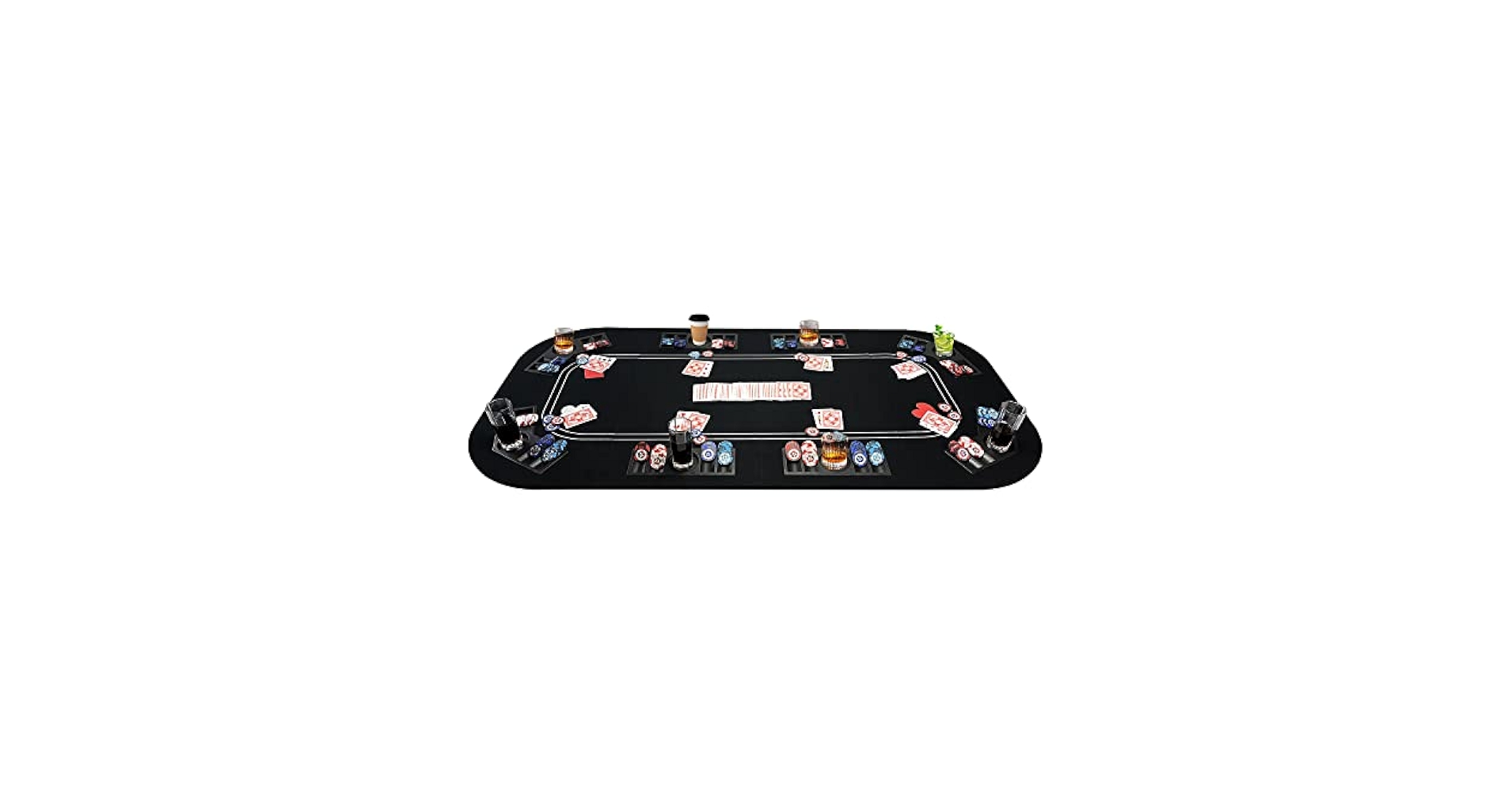 ポーカーテーブル ポータブル3つ折り Amazon.com: YUZPKRSI 3 in 1 Poker Table Top, Texas Hold'em