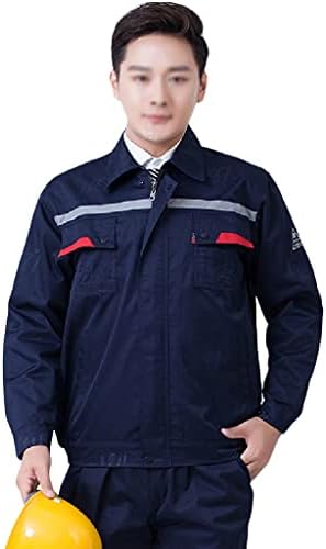 BBGS Work Overalls Coveralls Boilersuit,Warehouse Garages Students Workerwear Suit Work Utility Coat and Pants for Mens and Womens Protective Suite (Color : Style 5, Size : 190)