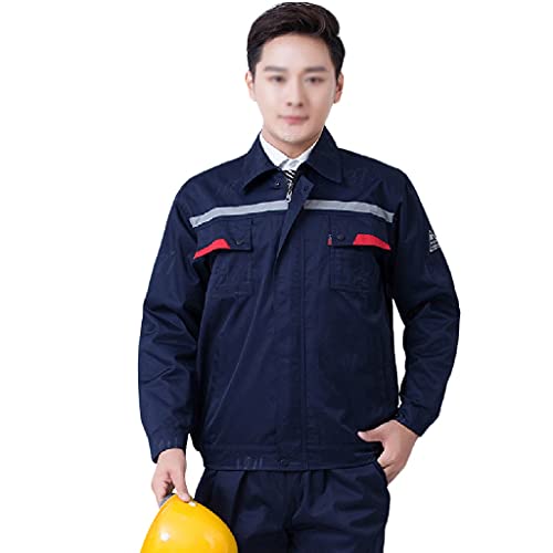 Bbgs Work Overalls Coveralls Boilersuit,Warehouse Garages Students Workerwear Suit Work Utility Coat And Pants For Mens And Womens Protective Suite (Color : Style 5, Size : 190) #TOP1