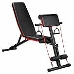 Adjustable Weight Bench Foldable Home Gym Utility Bench, Multi-Position Incline Decline Flat Strength Training Bench for Full Body Workout (Style B)