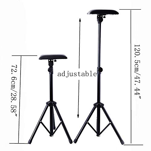 Tattoo Armrest Stand,Foldable Sponge Pad Tattoo Arm Leg Rest Stand Tripod With Adjustable Height For Tattoo Supplies Arm Bar Pad Pvc Leather Chair Stand #TOP1